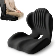 Ergonomic Memory Foam Seat Cushion Lumbar Support Office Home Car