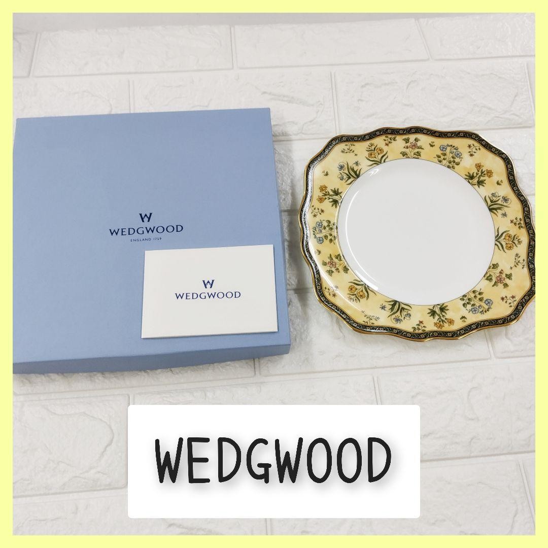 Plato cuadrado de postre Wedgwood India Series de Japón