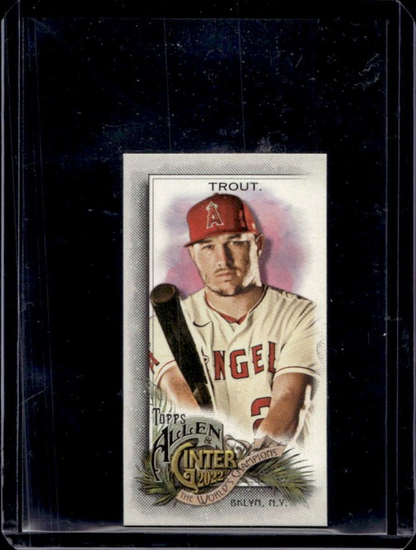 2022 Topps Allen & Ginter Mike Trout Mini Rip Exclusives #351 Angels