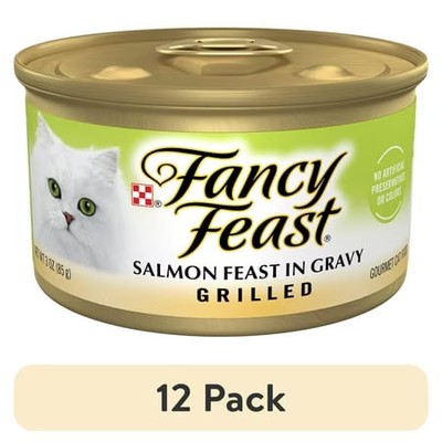 Grilled Kitten Wet Cat Food Salmon Gravy