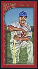 2015 Topps Gypsy Queen Starlin Castro #33 Mini Red Parallel /50 T206 Tobacco