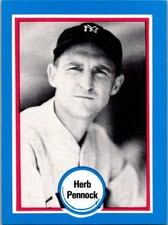 1976 Shakey's Pizza Herb Pennock NM-MINT