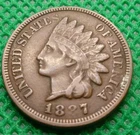 1887 Indian Head Cent    Coin  #A29