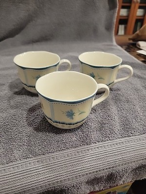 Lenox Provencal Blossom Tea Cup Set Of 3 Excellent Used Condition
