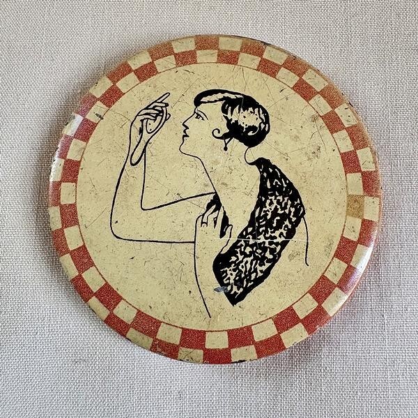 Vintage Celluloid Pocket Mirror Naughty Nellie Turn Her Upside Down and See Why