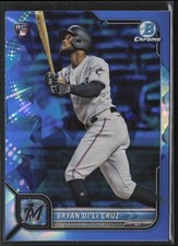 2022 Bowman Chrome Sapphire Bryan De La Cruz 52 RC | Miami Marlins