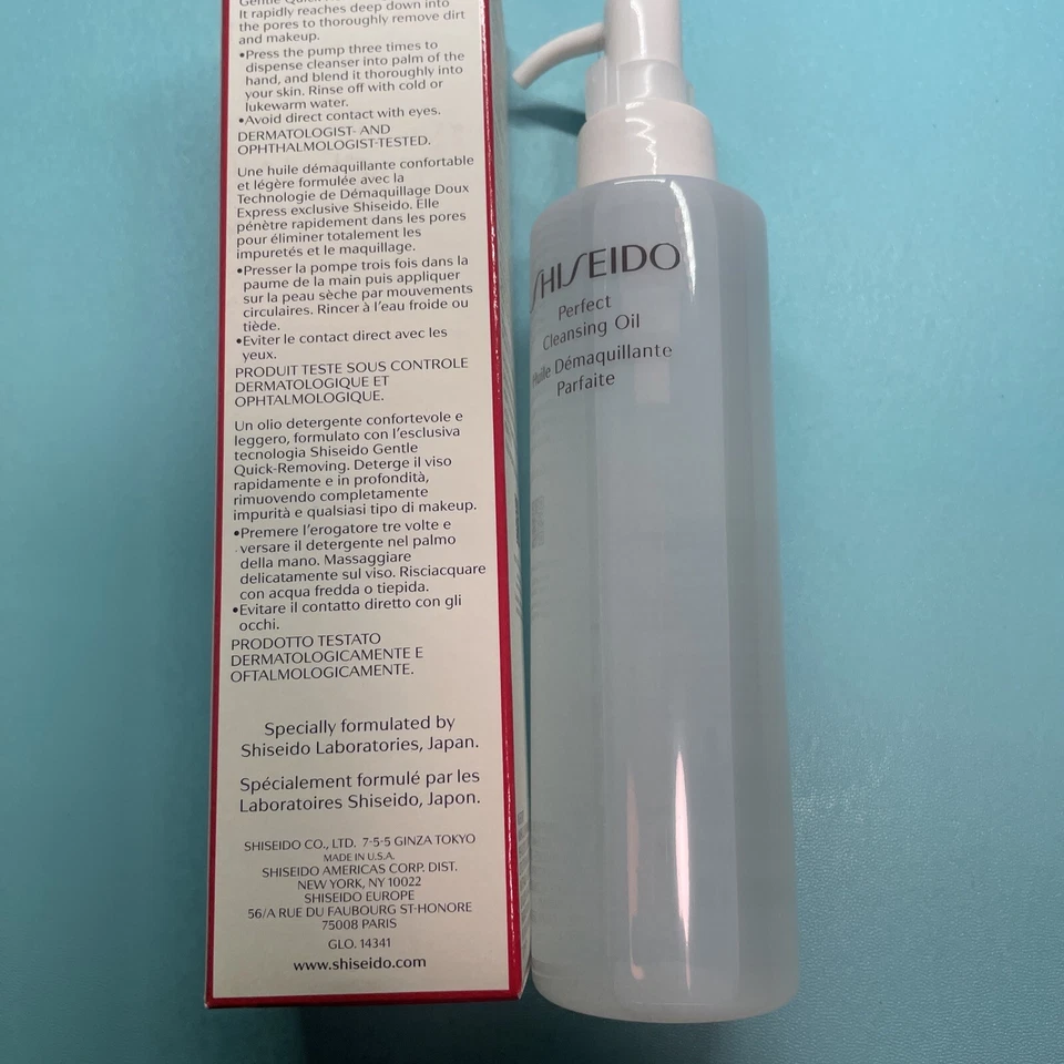 Aceite limpiador Shiseido Perfect 180 ml/6 oz nuevo en caja Foto 3 de 3