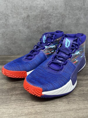 Adidas Dame 5 Collegiate Purple Size 13.5 Mens White Damian Lilard