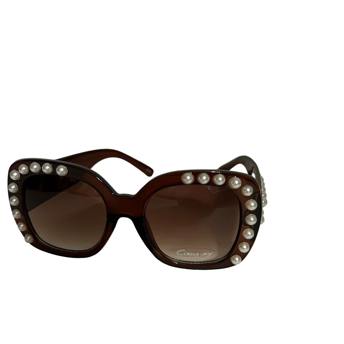 さおり Round metal flip up sunglasses perforated stainless steel