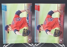 2022 Topps Stadium Club Blue Foil SP #14/50 Eli Morgan RC Rookie + Red Guardians