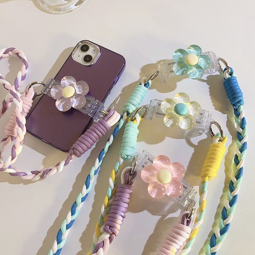 Anti-Lost Flower Back Clip Long Hanging Rope Phone Strap Chain Hanging Rope - Afbeelding 8 van 20