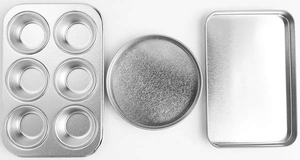 4 Pan Kit to fit Easy bake ovens, Heart Pan, 2 Round Pans