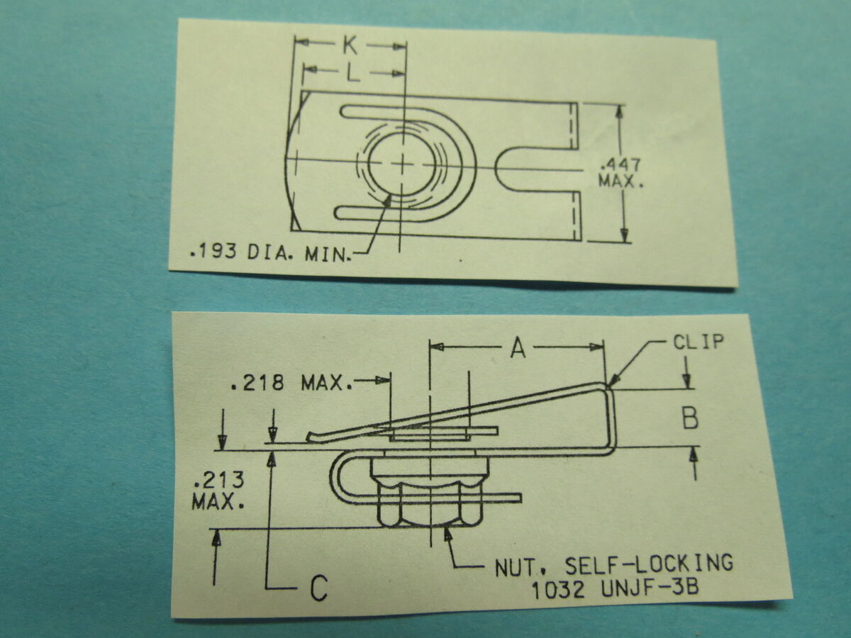 10-32 Clip Nuts 50 ea. Boeing Aircraft # BACN10YD2G + 50 ea 10-32 Clip Nuts 50 ea. Boeing Aircraft # BACN10YD2G + 50 ea