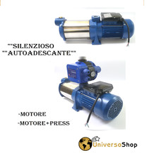 ELETTROPOMPA AUTOCLAVE SILENZIOSA AUTOADESCANTE  MOTORE ACQUA POMPA+PRESS