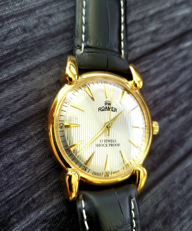 Reloj suizo manual Roamer Brevete RARO reparado funciona muy bien* Foto 4 de 4