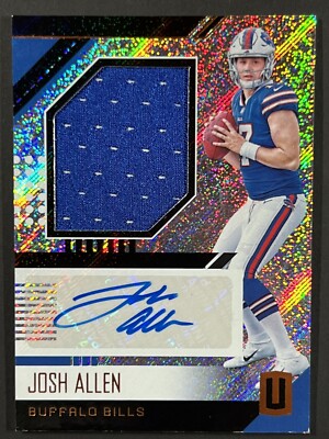 2018 Panini Unparalleled Josh Allen RJA-JA Rookie Patch Auto