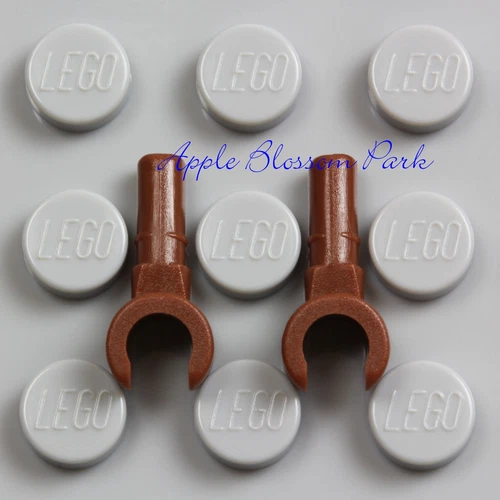 NEW Lot/2 Lego BROWN MINIFIG HANDS -1 Star Wars Minifigure Dark Flesh Glove Pair