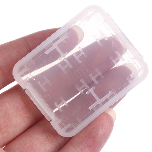 2Pcs 8 in 1 Transparent TF MS Memory Card Holder Plastic Case Storage .RI - Picture 2 of 7
