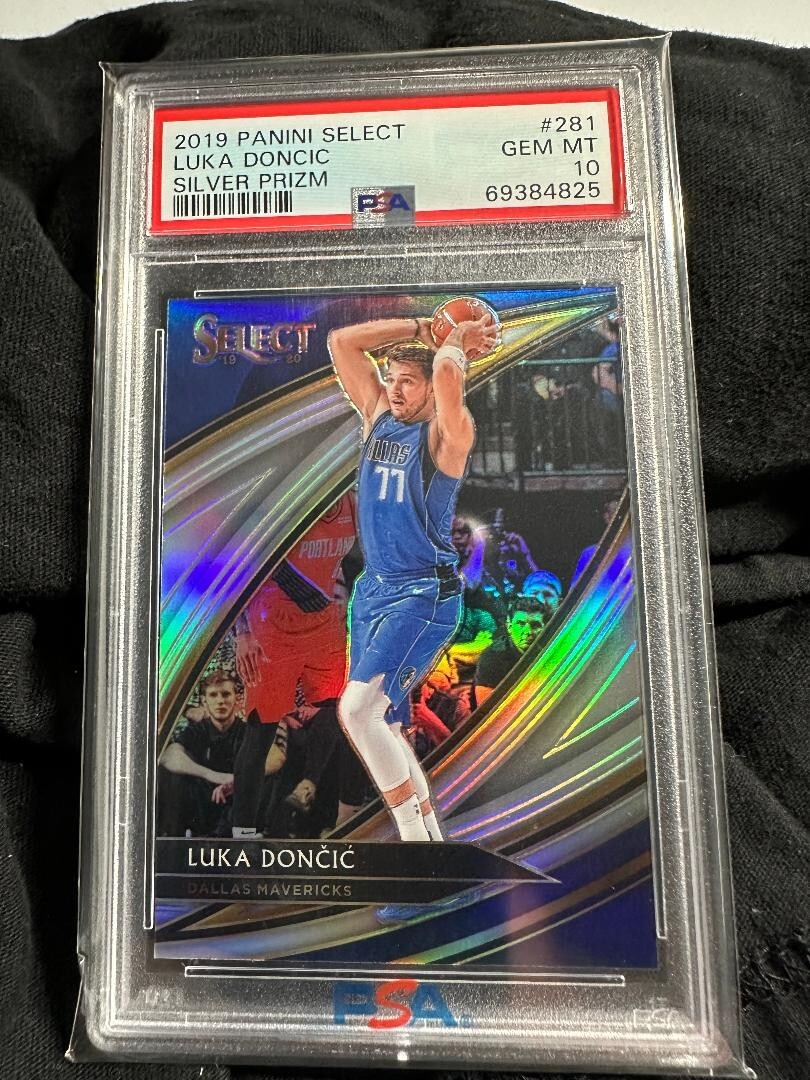 2019-20 Panini Select - Courtside Silver Prizm #281 Luka Doncic PSA 10 Gem Mint