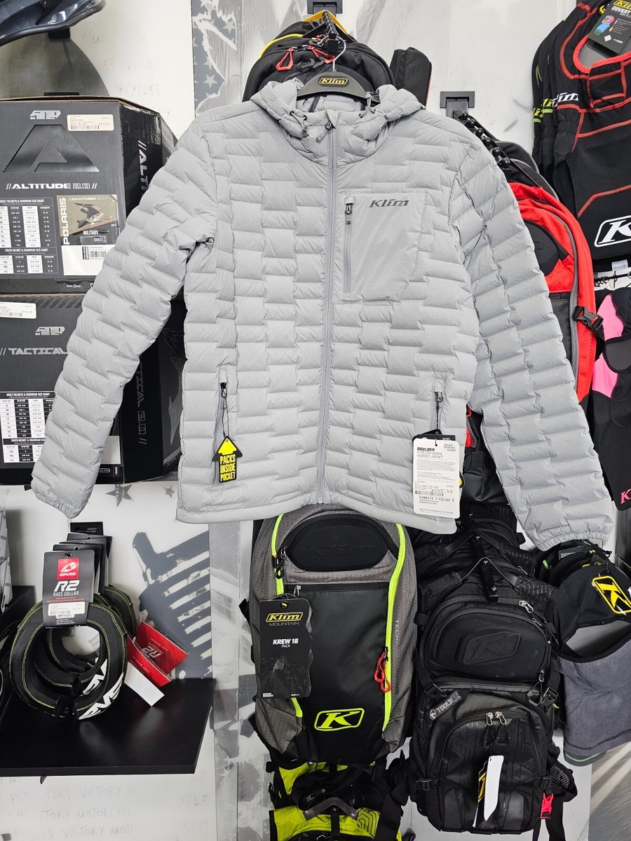 NEW KLIM Boulder Stretch Down Hooded Jacket M Men's #3614-000-130