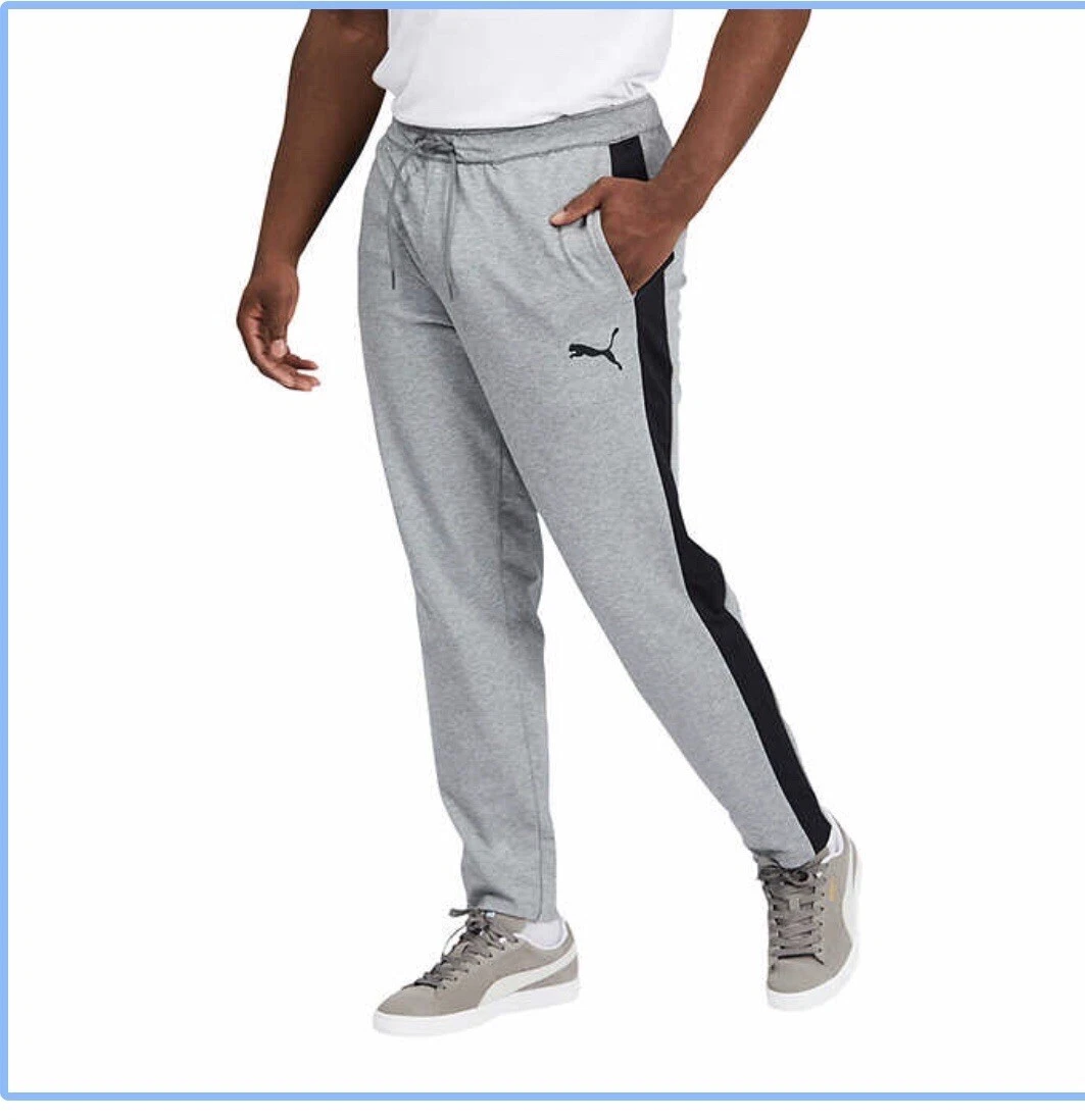 NWT Puma Men's XXL Gray Jogger Active Sweatpants Gym Lounge Training Pants  PJ