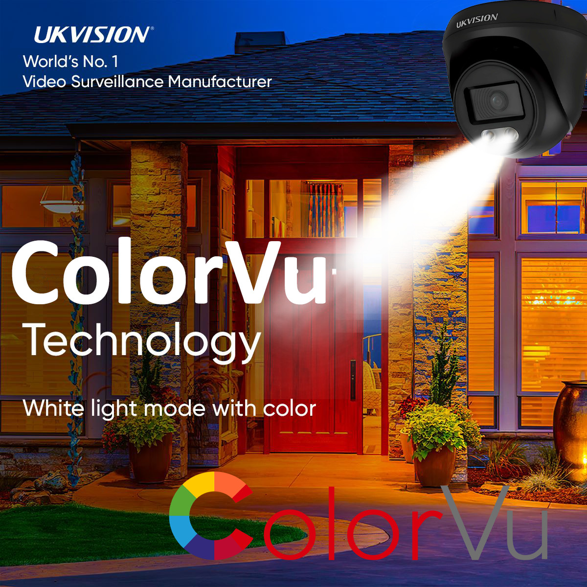 HIKVISION COMPATIBLE 8MP HDTVI TURRET CAMERA 25M 2.8MM BUILT-IN MIC 4K Outdoor