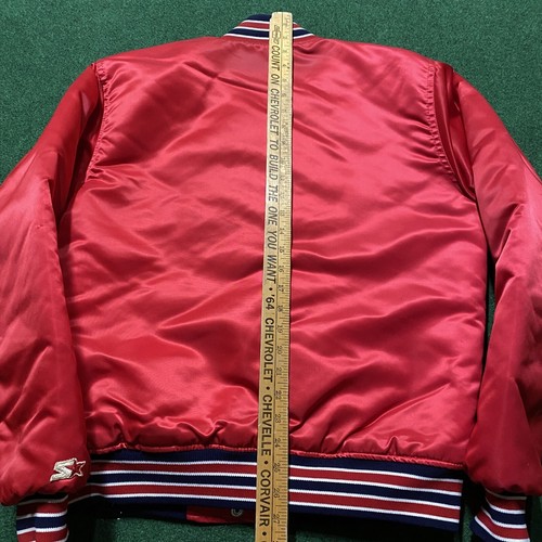 Vintage St Louis Cardinals Starter Jacket Mens M Red 80S Satin Bomber Coat USA - Picture 8 of 9