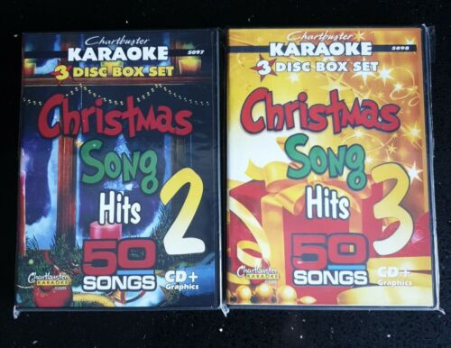 CHARTBUSTER KARAOKE CDG   CHRISTMAS SONGS VOLUMES 2 & 3   6 DISCS 100 TRACKS - 第 1/6 張圖片