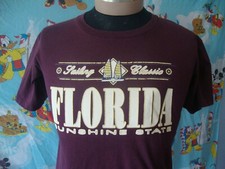 Vintage 90's Florida Sunshine State Tourist Souvenir T Shirt Size M