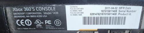 Microsoft XBOX 360 Matte Black Slim S 320GB System console VG cnd tested 4/2/11 - Picture 4 of 4