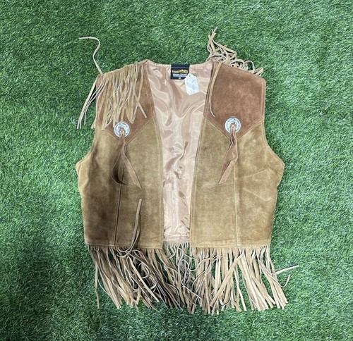 Ladies Tan Suede 2 Piece Western Outfit/Costume - Picture 2 of 10