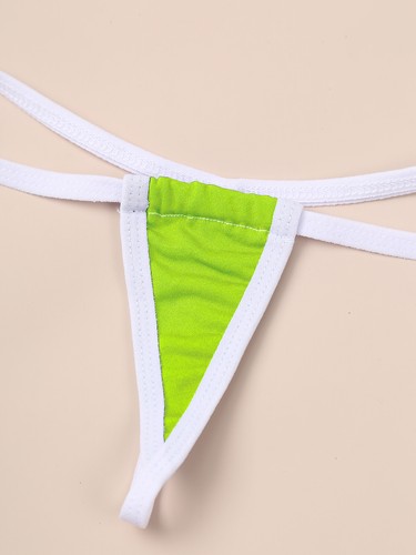 Womens G-String Bottoms Thong Solid Color T-Back Underwear Panties Pool Party - Picture 108 of 178