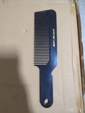 Krest 9001 Clipper 8-1/2" flat top Comb Black - made in USA heat resistant 