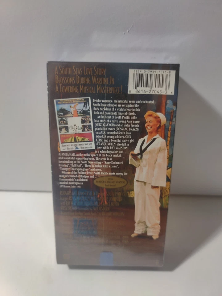South Pacific 1994 VHS Tape Mitzi Gaynor Rossano Brazzi John Kerr new sealed - Image 3 of 4