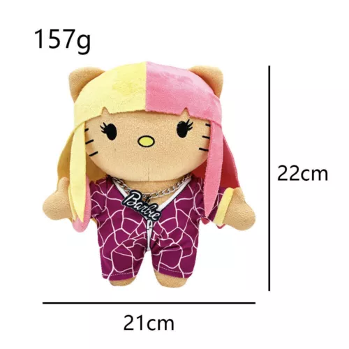 Hello Kitty Singer Star Plush Stuffed Doll Toy Rapper Travis Scott Billie Figure - Picture 31 of 32