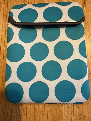 Thirty One Women s Teal Polka Dot Tablet Cover 