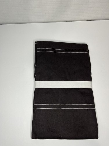 Crate & Barrel Embroidered Black Apron with Pocket “Mr” New - Picture 6 of 8