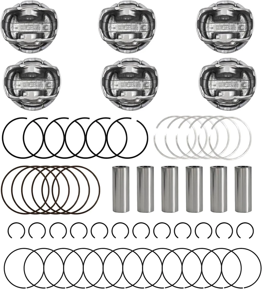 Engine Piston & Piston Ring Kit for 2011 2012 2014-2020 Kia Sedona 3.3L 3.5L - Imagem 3 de 4
