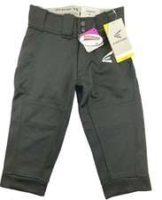 Easton Mako Baseball Softball Pants Youth Girls Size S YS Black 3M Scotchgard 