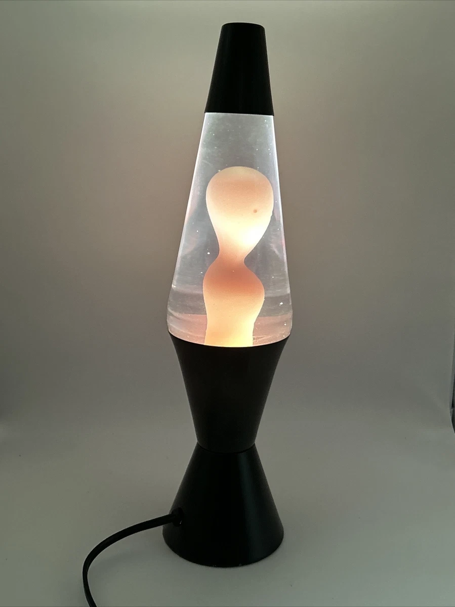 Rare Vintage 1997 Lava Lite Lamp Night Calming Blue Orange 16.5 Made In USA