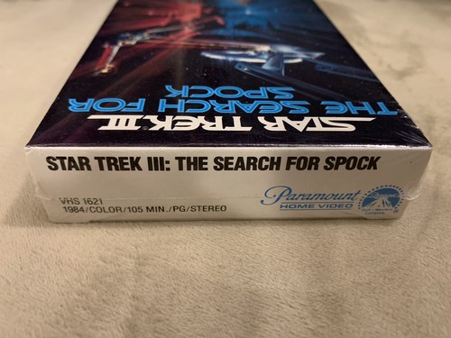 FIRST RELEASE STAR TREK III THE SEARCH FOR SPOCK PARAMOUNT WATERMARK VHS 1984 - Foto 7 di 9