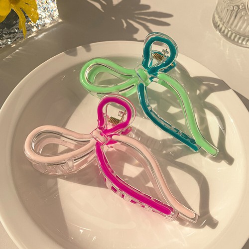 Large Bow Knot Barrette Hair Clip Ribbon Tie Design Hairpin Hair Accessories X - Picture 9 of 13