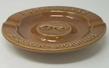 Ashtray Handelsgold Zigarren Zigarillos Table Caramel Brown Ceramic Vintage