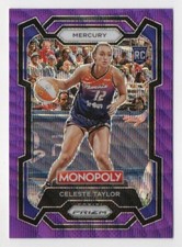 2024 Panini Prizm Monopoly WNBA Celeste Taylor #66 Purple Wave Prizm RC Mercury