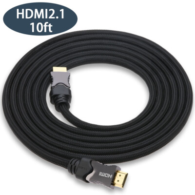 Braided 8K HDMI 2.1 Cable for Multimedia, Home Theater, Future-Oriented 8K Games