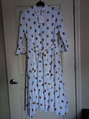 NWT Carolina Herrera Floral Embroidered Shirt Dress Sz 12 Retail $1,690 60%  Off | eBay