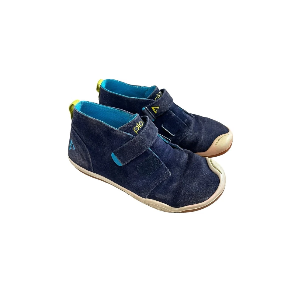 Zapatillas altas de gamuza PLAE Lou azul marino talla niño 2 Foto 3 de 4