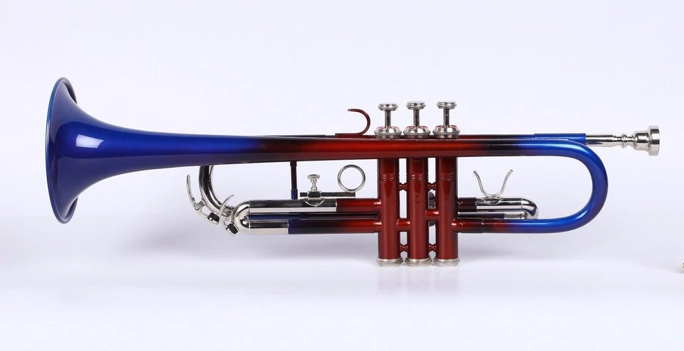 SMART DEAL Brand New Multi Colour Finish Bb flat Trumpet With hard Free Case+M/P - Image 3 of 3