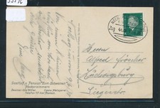 33596) Bahnpost Ovalstempel Neckarelz - Heilbronn Zug 489 (?) Kte 1930