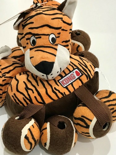 Kong Large TenniShoe Tiger Toy Dog Pet Toy Kong Squeaker Balls LARGE - Picture 5 of 6